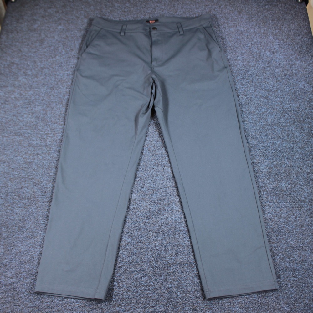 Quince ProTech Golf Pants Mens 36x30 Black Stretch Performance Chino Trouser